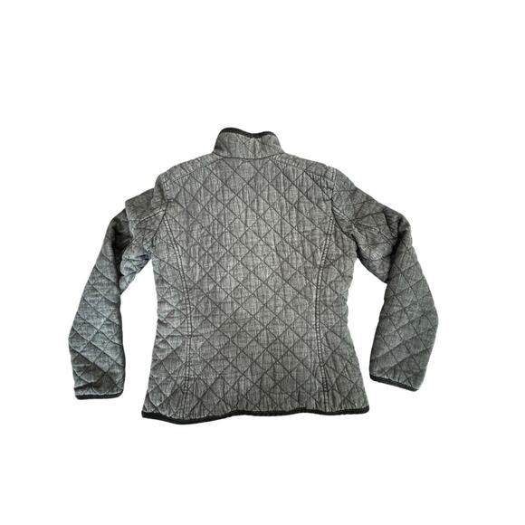 Lauren Ralph Lauren Quilted Barn Coat collar Dark Gray Winter Plaid Lining XS - Picture 8 of 8